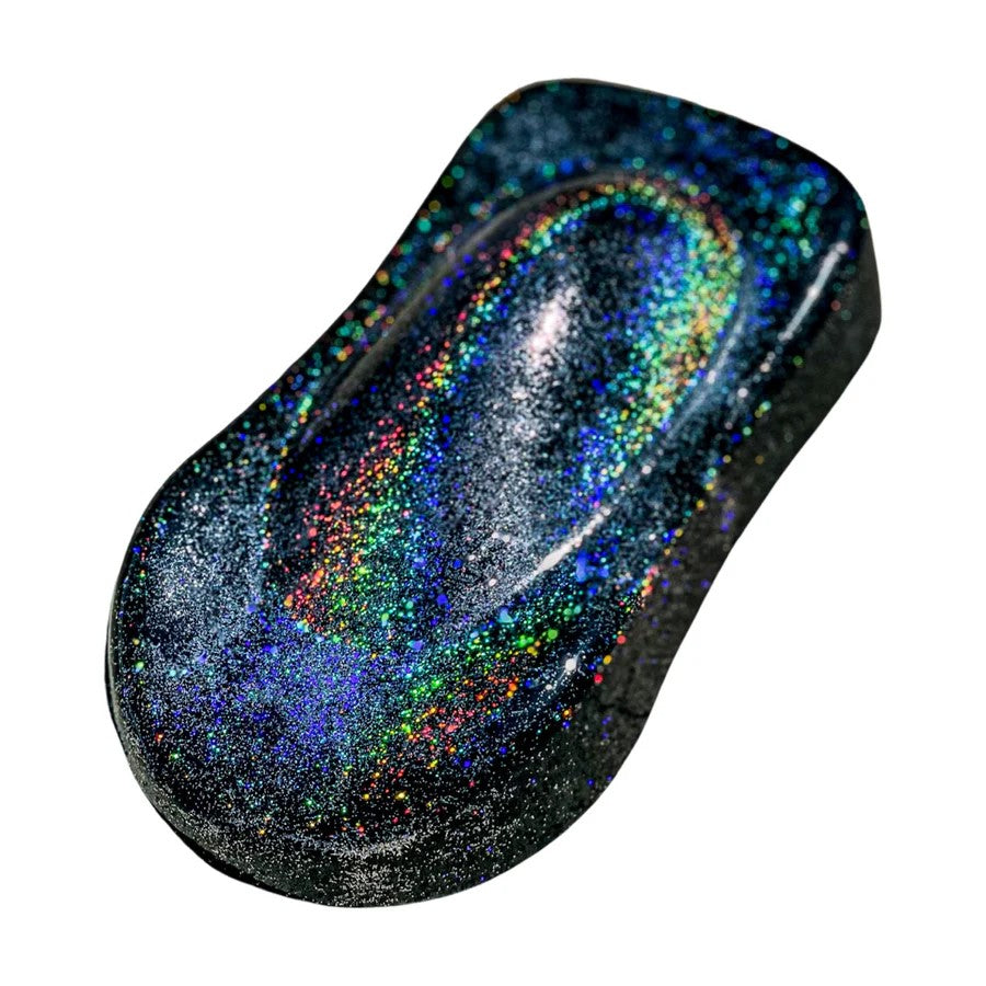 Super Chameleon Laser Mica Pigment 1g for Epoxy Resin, high-grade colour-shifting powder on timber edge