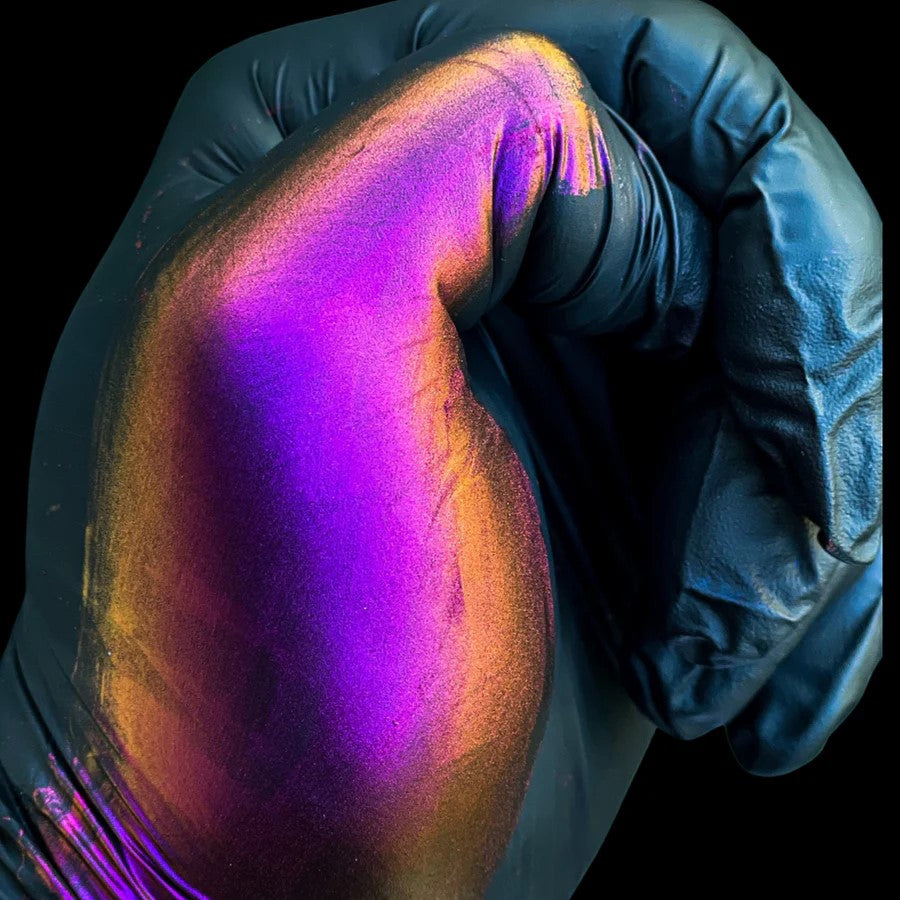 Super Chameleon Mica Pigment in Purple, Violet, Yellow, and Orange shades for Epoxy Resin craft