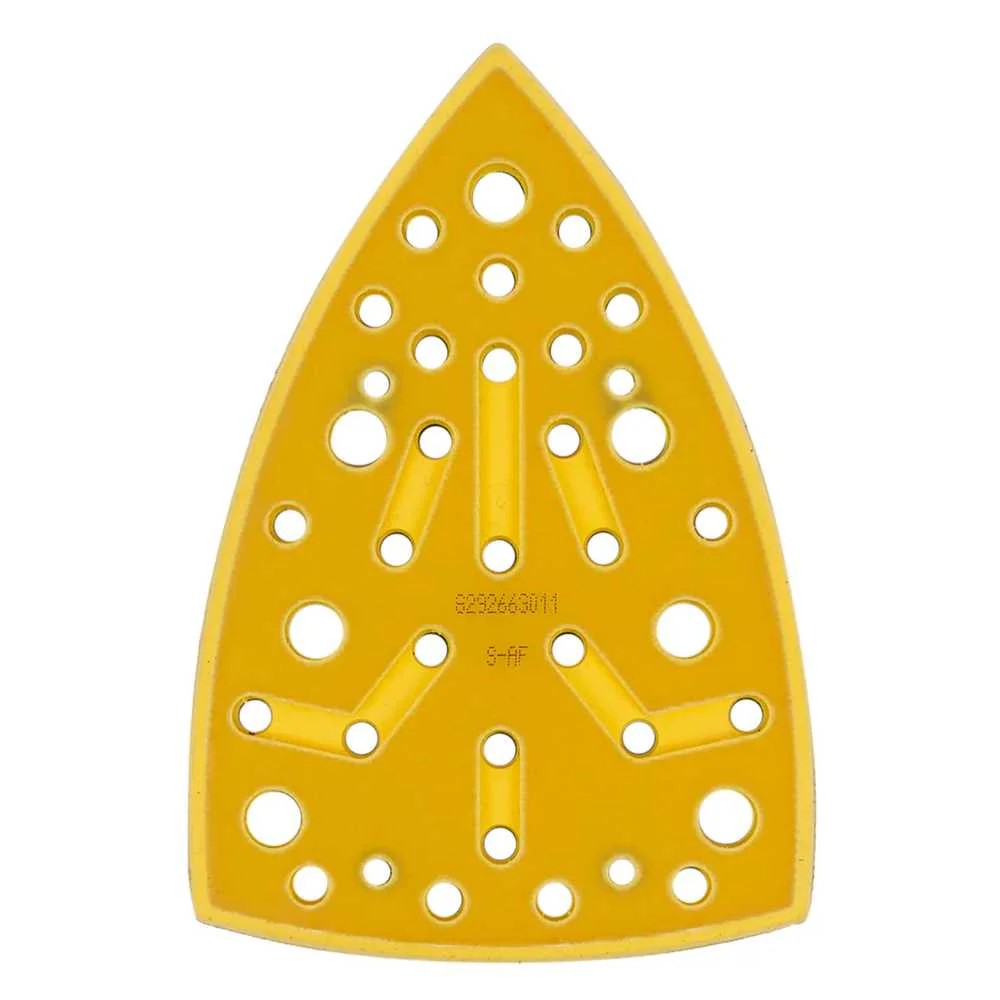 Mirka DEOS Delta backing pad, medium grip, 100x152x152mm dimensions