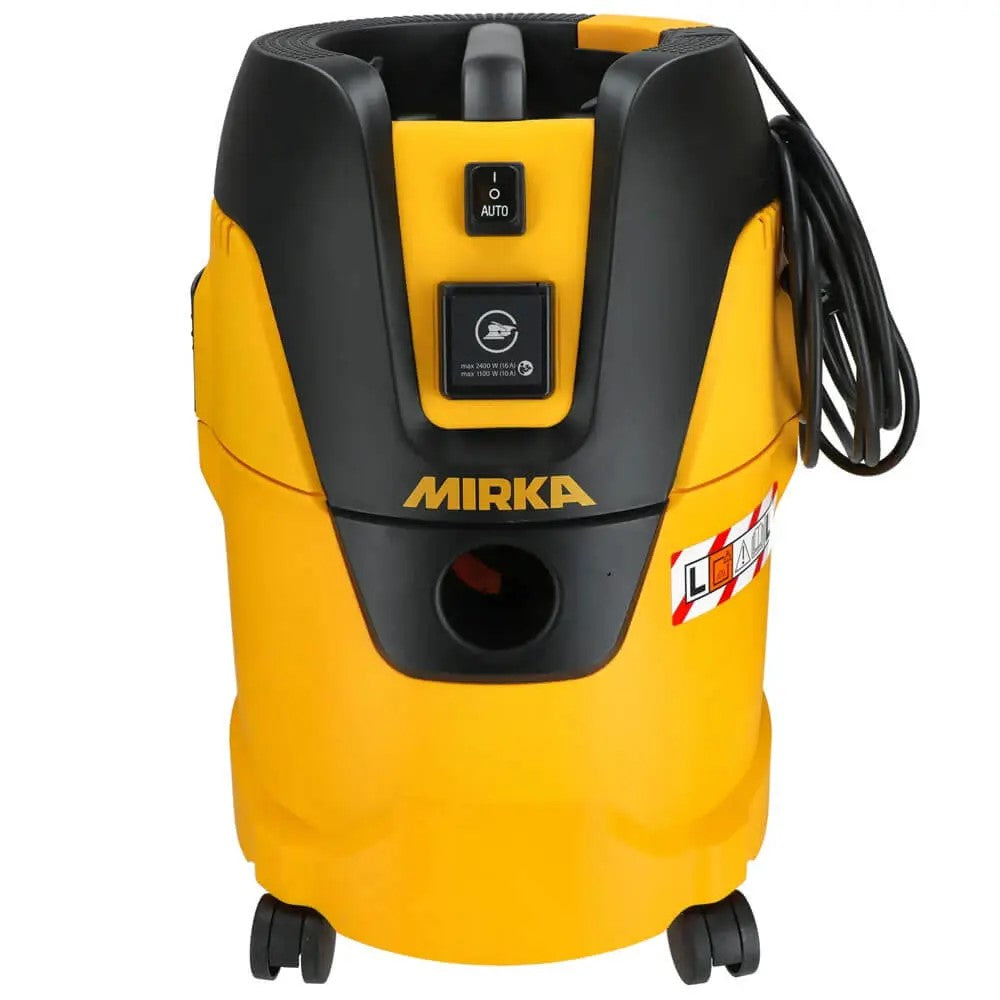 Mirka Dust Extractor 1125 L PC in action, capturing dust for clean sanding