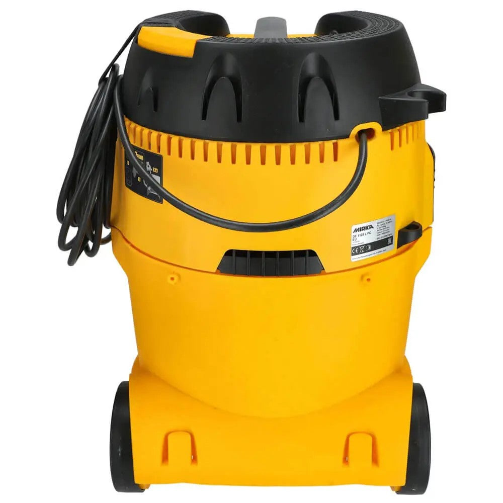 Mirka Dust Extractor 1125 L PC in use with woodworking tools