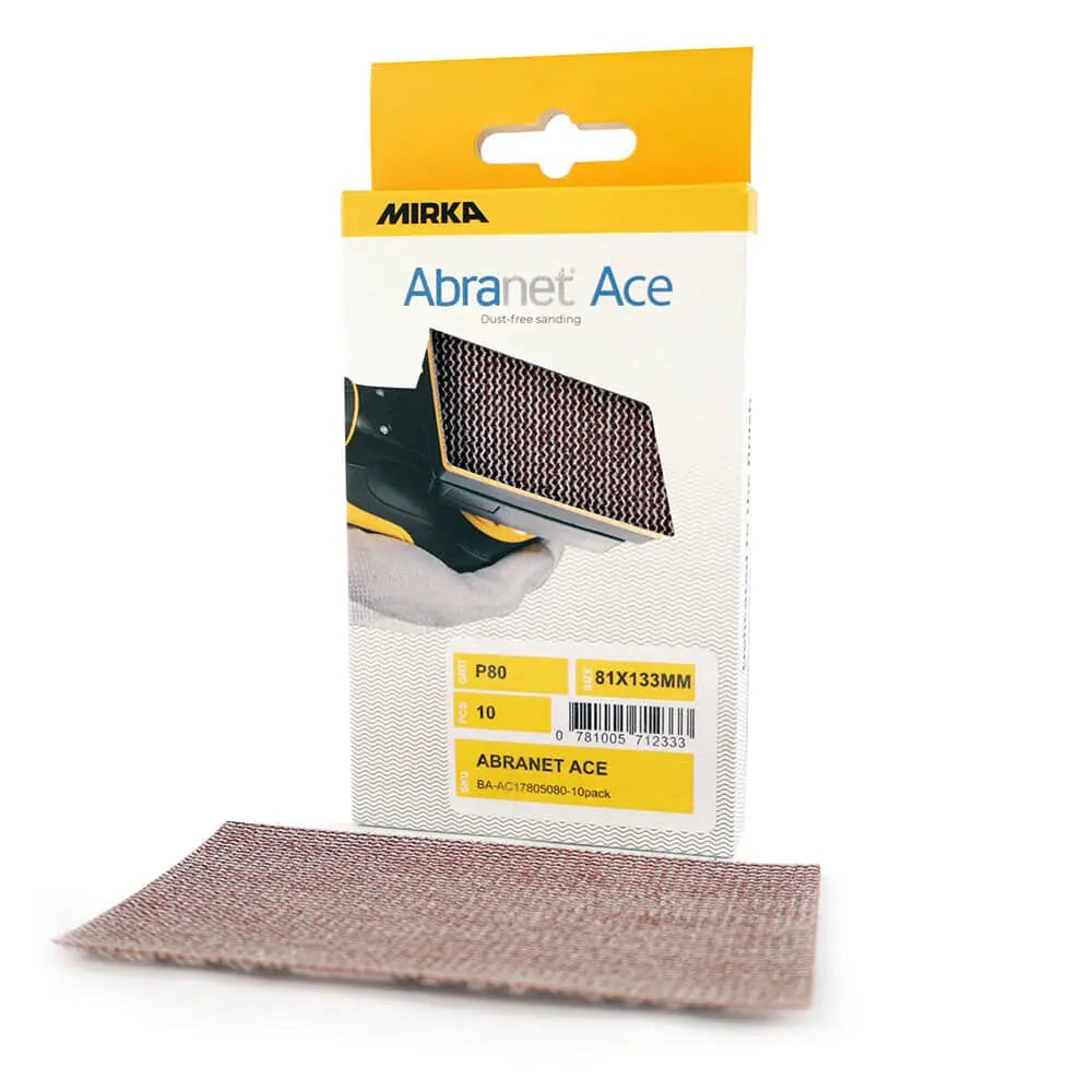 Mirka Abranet Ceramic Sanding Sheets 81x133mm 10-pack for woodworkers in Australia