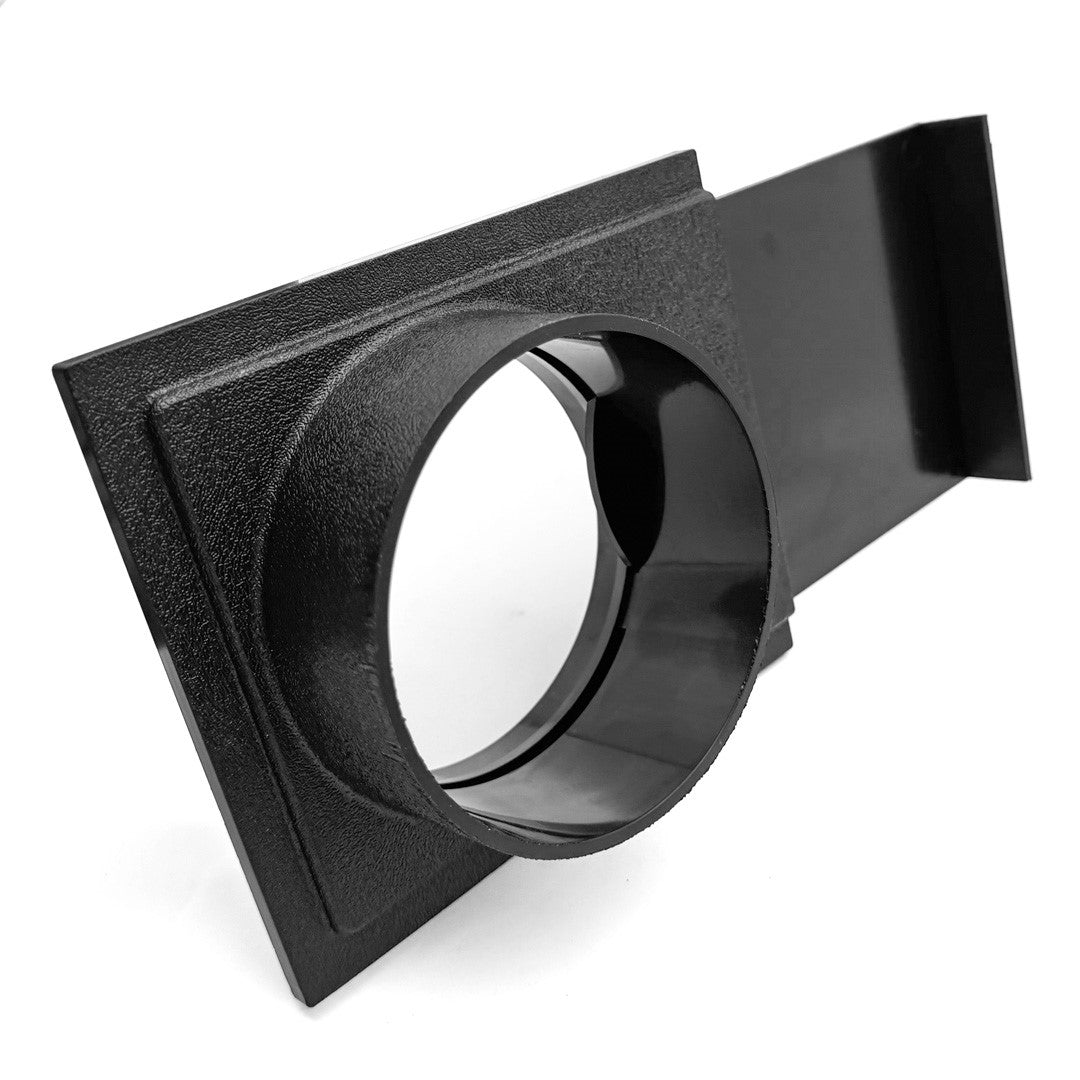 Sherwood Magnetic Quick Connection Dust Extraction Blast Gate Female Coupling 4in Outlet Upgrade - Angle View