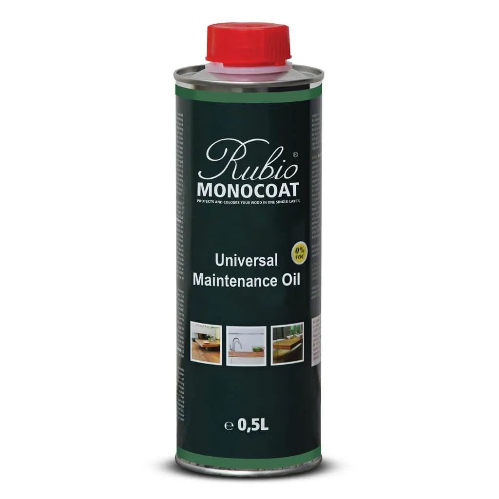 Rubio Monocoat Universal Maintenance Oil White 500ml for rejuvenating oiled timber