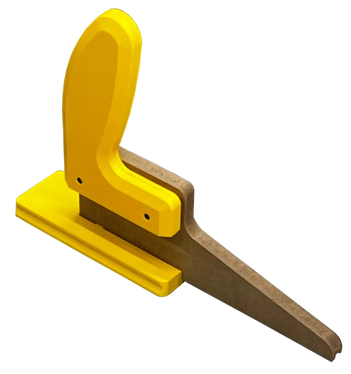 Magswitch SavR Magnetic Push Block attached to table saw blade