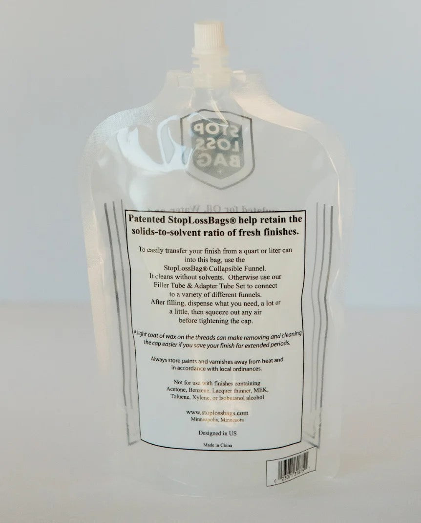 StopLossBag Pouch Airtight Wood Finish Preserver - Product Detail Perspective