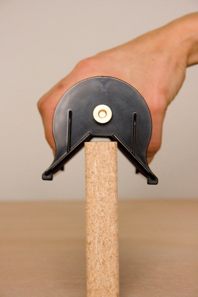 FastBreak XL Edge Sander quickly rounds sharp melamine edges for doors, 19-60mm material thickness