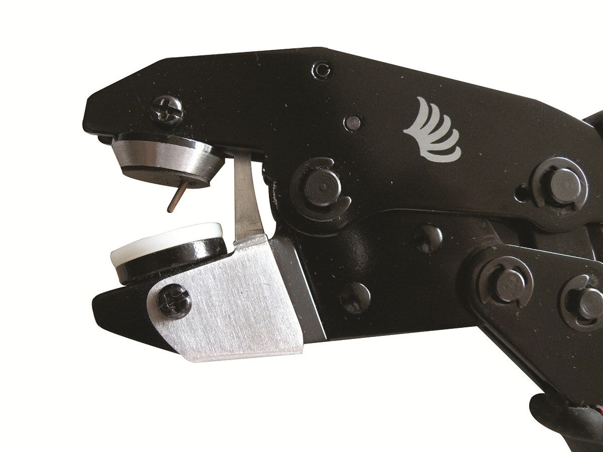 FastCap Hole Punch Tool Deluxe Set in hard shell case, showing the flush mount carbide drill bit attachment