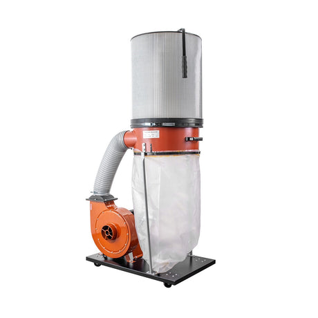 Sherwood 2HP Dust Extractor with Cartridge Filter showcasing powerful single-stage dust collection at 1200CFM