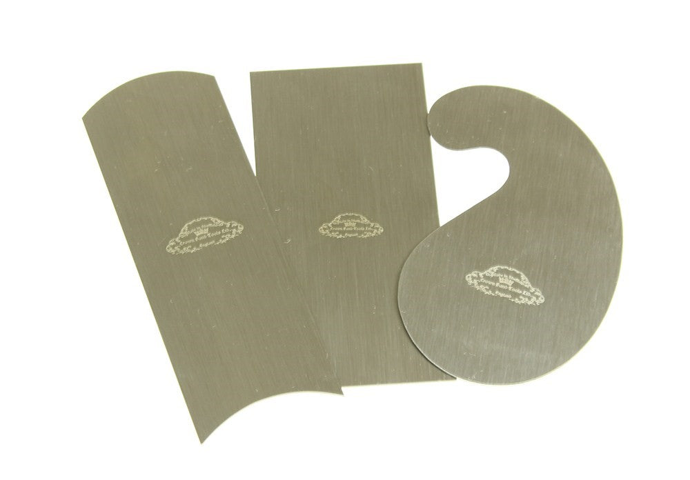 Crown Traditional Cabinet Scrapers Set of 3 in Australian Sheffield steel
