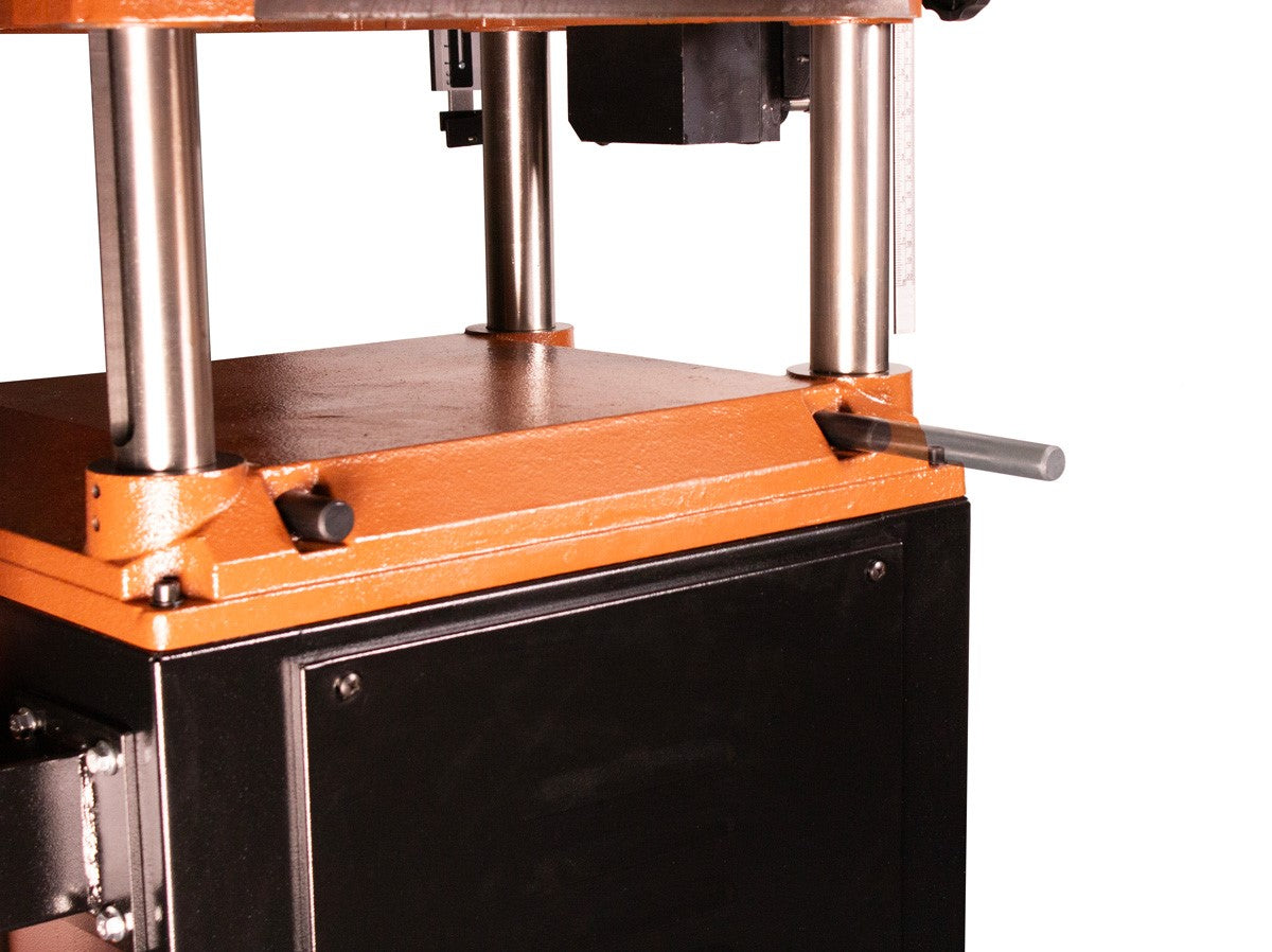 Sherwood 16in Industrial Thicknesser Helical Cutterhead in action, delivering precision and power for Australian woodworkers