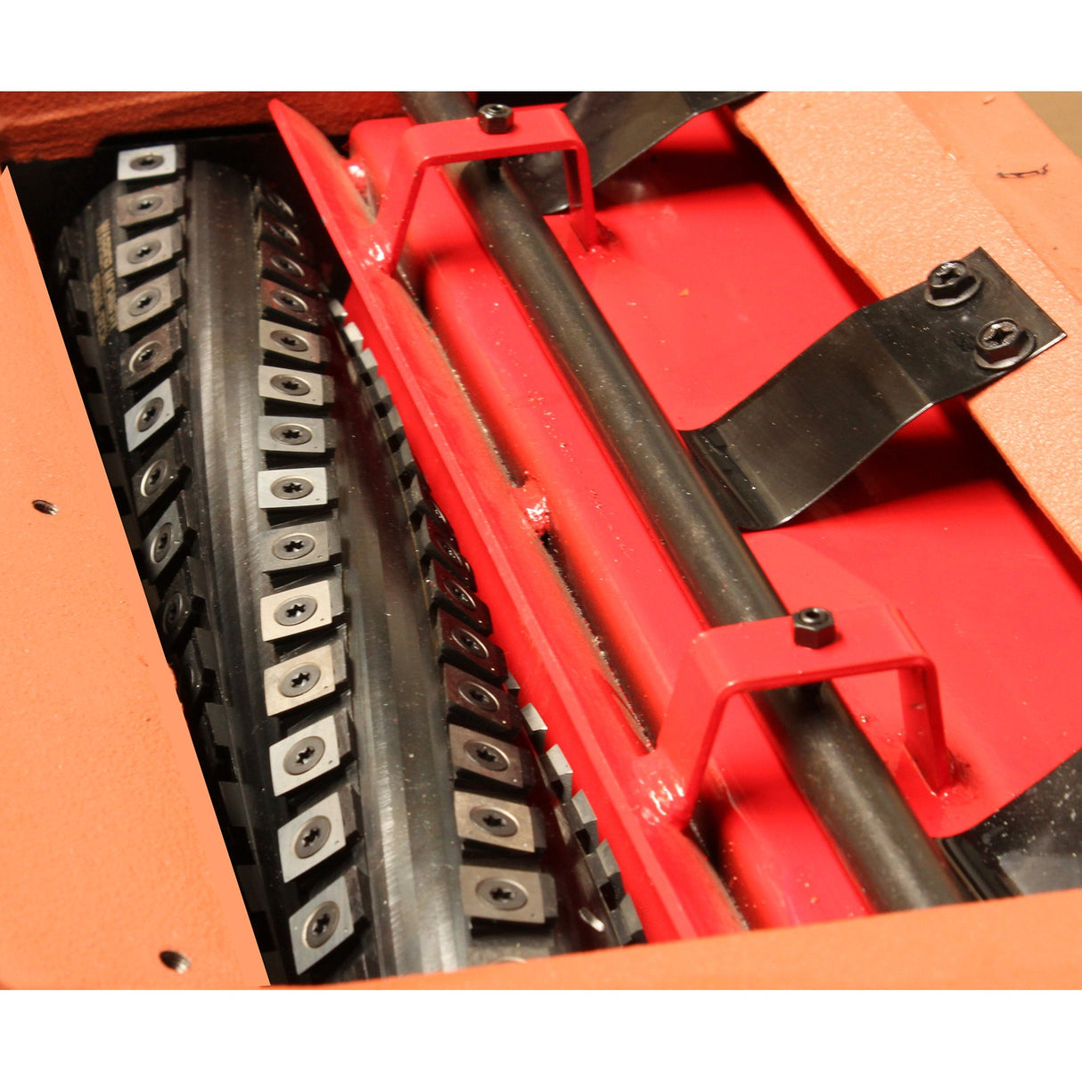 Sherwood Helical Cutterhead for 15in Thicknessers - Carbide Inserts, angled view