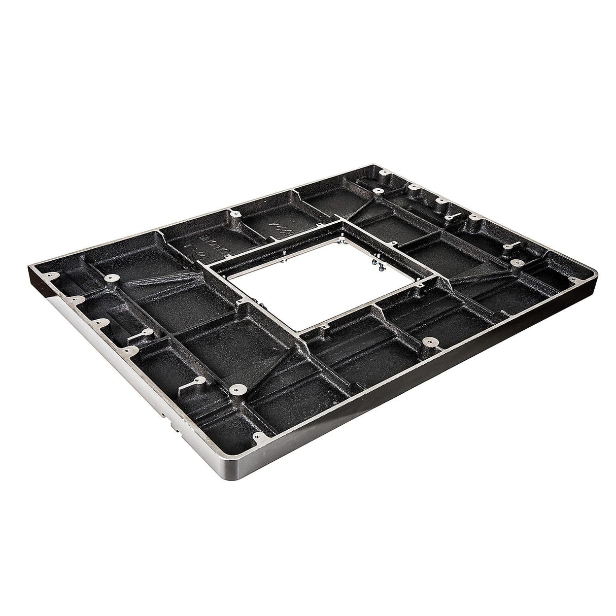 Sherwood Router Table Top Cast Iron 810x610mm, angled view showcasing T slot and mitre capabilities