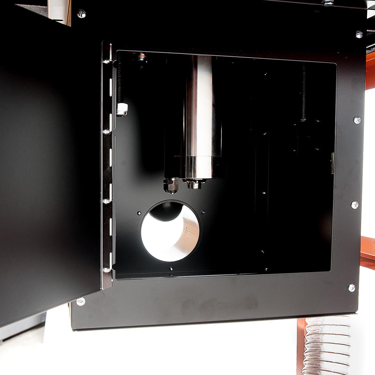 Sherwood Industrial Router Table with Round Body Motor, top view showing heavy-duty stand and precision-machined cast-iron top