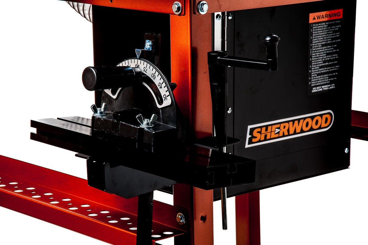 Sherwood Industrial Router Table Cast-Iron Kit with Round Body Motor, angle view