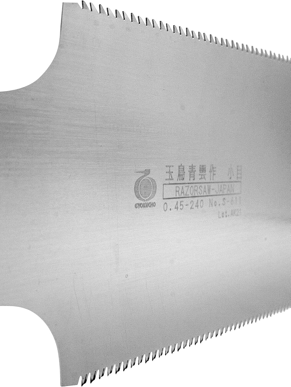 Razorsaw 240mm Replacement Blade for Ryoba Japanese Saw, double-edged design with 10 TPI on rip cut side