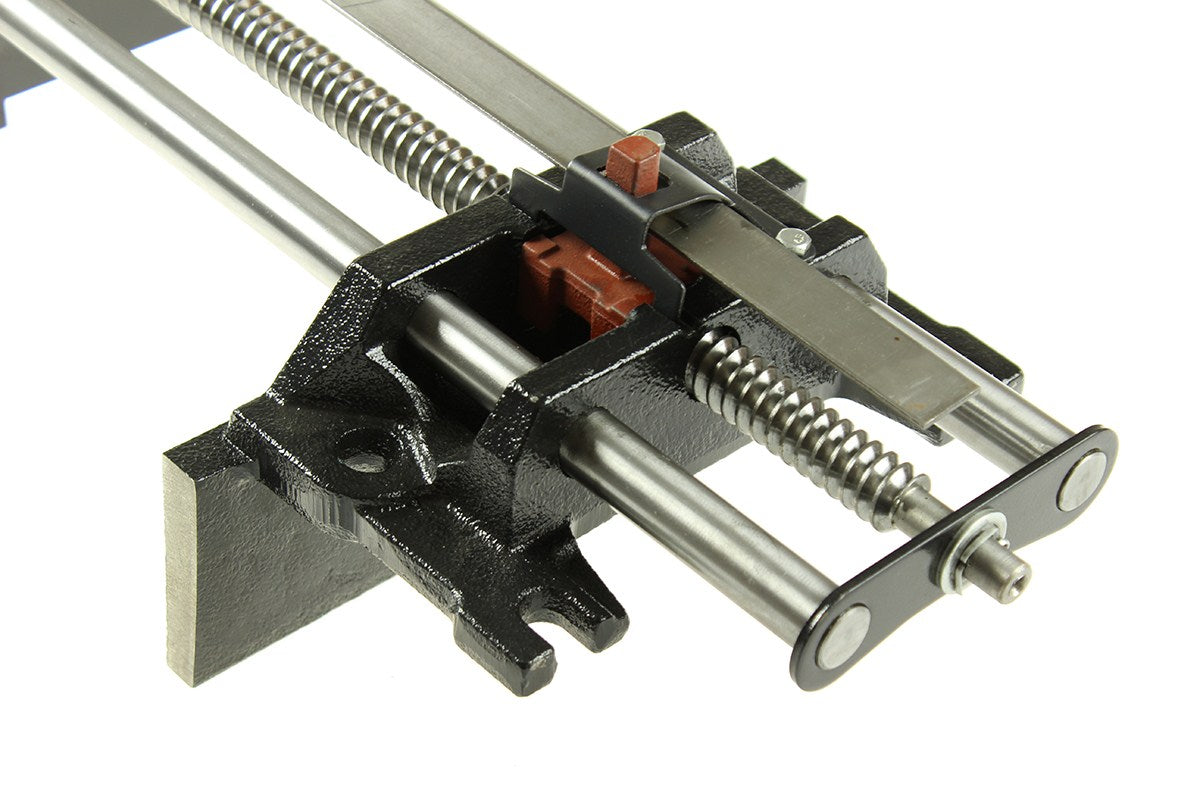 Torquata Quick Action Bench Vice 230mm: Steel guide bars, deep-cut thread screw bar, ductile cast iron jaws for high clamping pressure