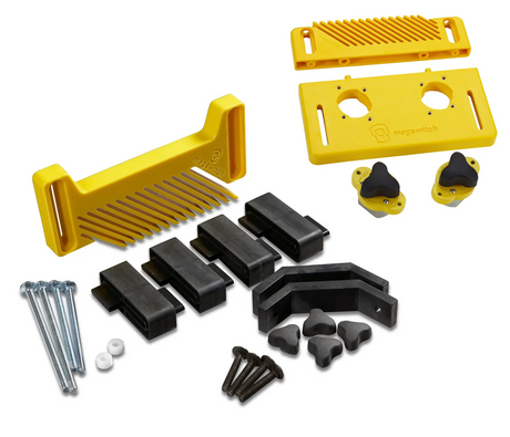 Magswitch Reversible Magnetic Featherboard Starter Kit showing included accessories