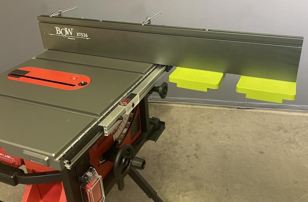 BOW Products 36in XT XTENDER Fence side view showing attachment mechanism