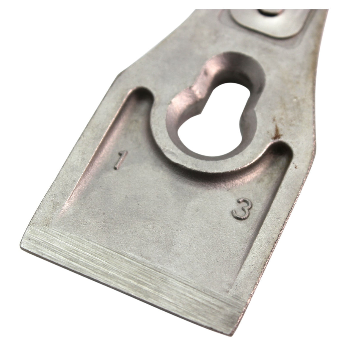 Luban Lever Cap for No. 3 Smoothing Hand Plane - Close-up view of the replacement lever cap for woodworking plane