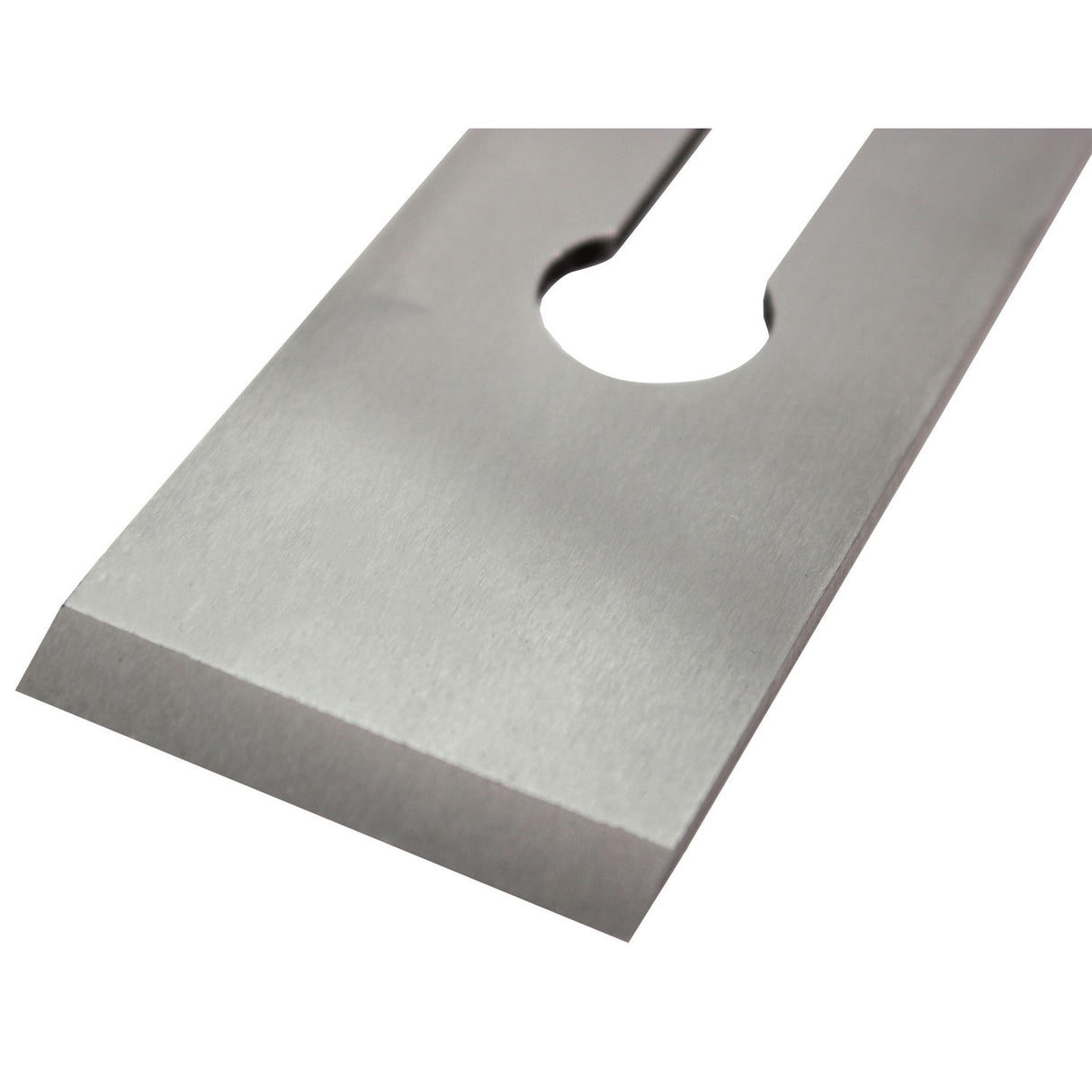 Luban T-10 high carbon steel blade for No. 3 smoothing hand plane on white background