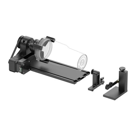 xTool RA2 Pro Rotary Attachment compatible with P2/S1/F1 laser cutter, engrave cylinders and spheres, unleash creativity on round objects