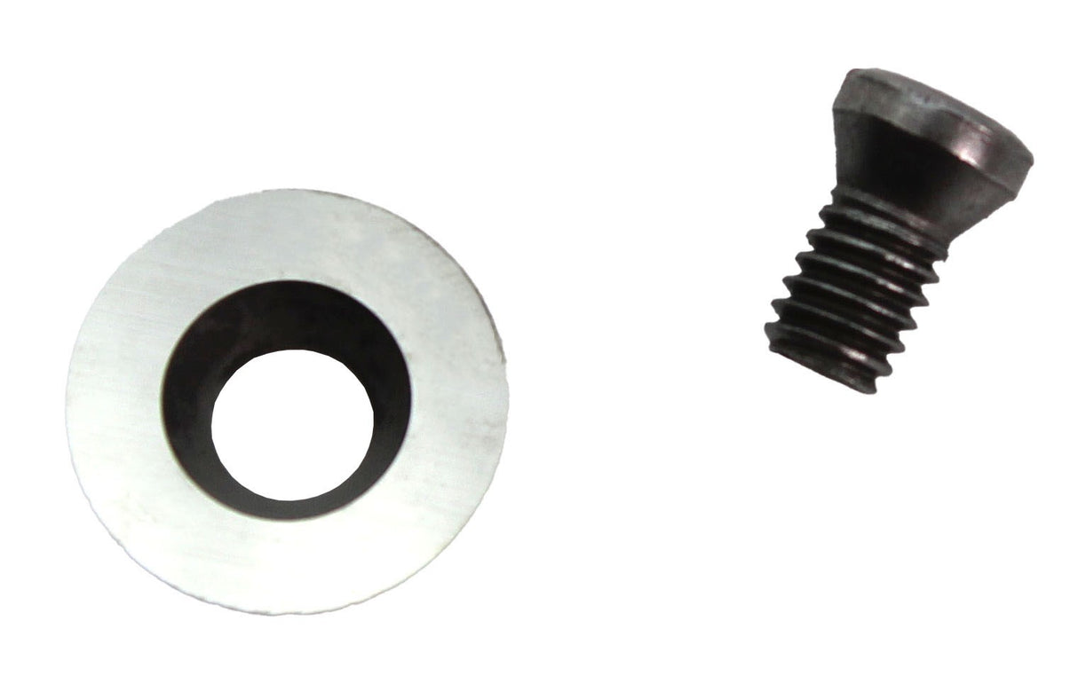 Torquata Single Round Tip for Hollowing Tool Set THTS-3, angled view showcasing the round carbide cutter with a single cutting edge