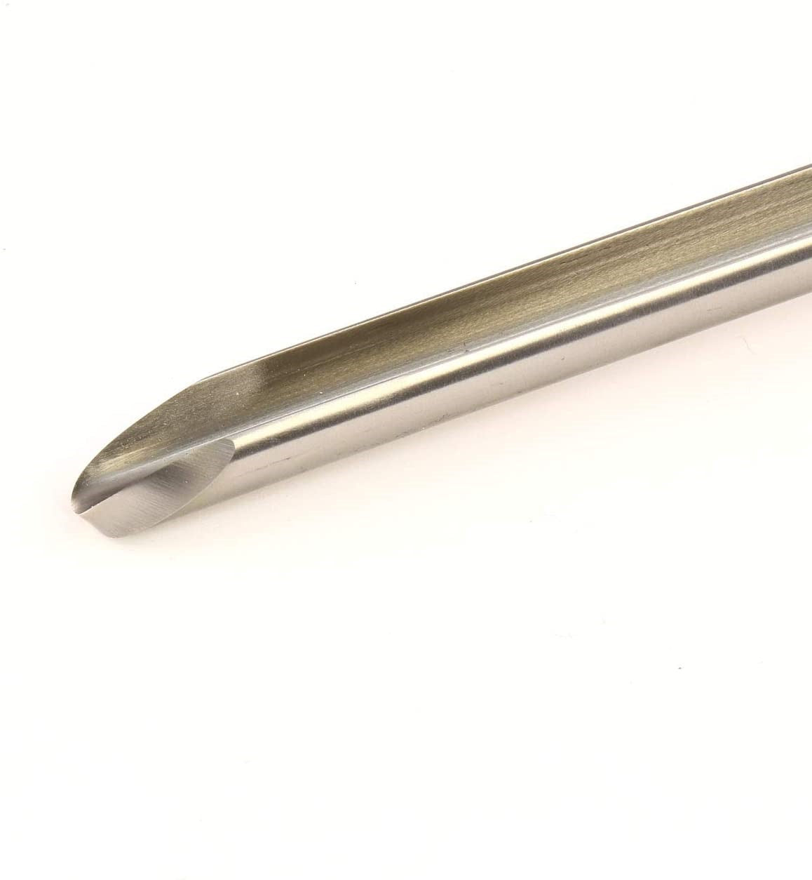 Crown Side Grind Bowl Gouge 13mm M42 Cryogenic Steel Woodturning Tool, close-up of cutting edge