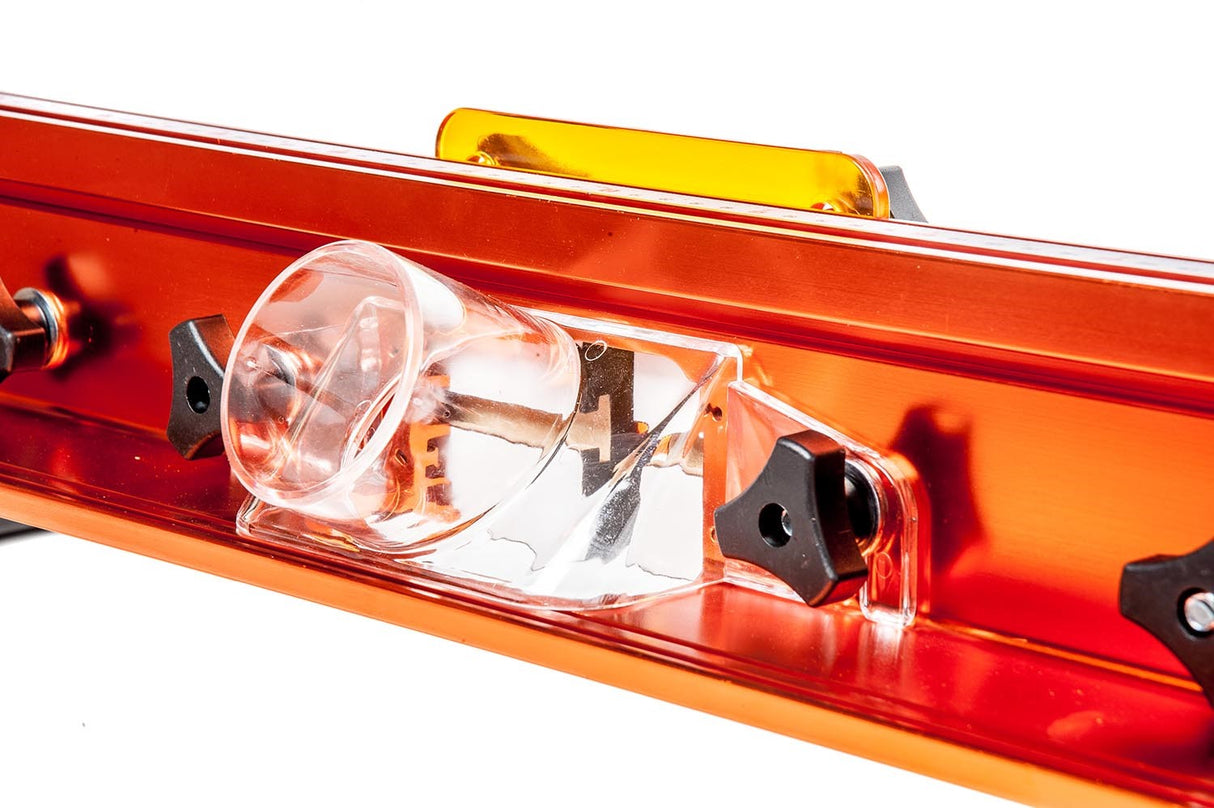 Sherwood Aluminium Router Table Fence on woodworking table, crafted from aircraft-grade aluminium for precision