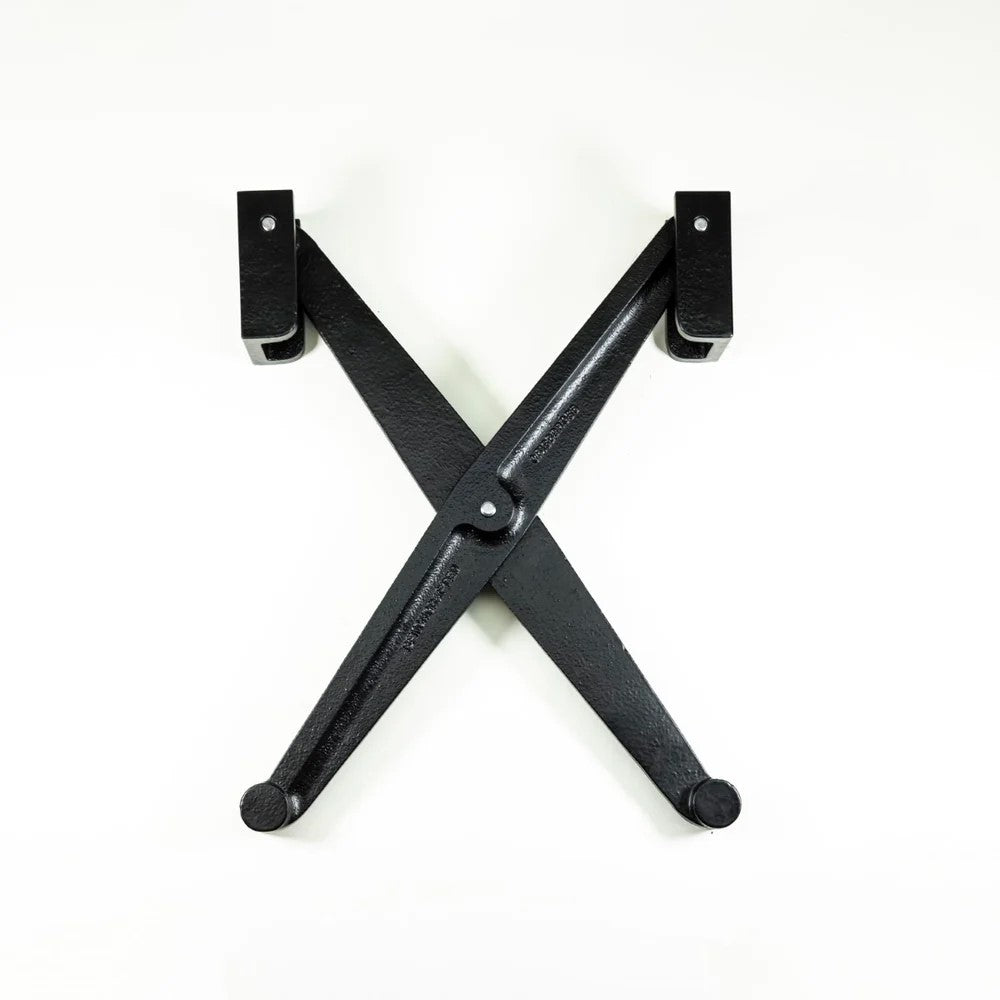 Benchcrafted Glide Leg Vice Cast Finish Retro Criss Cross detail