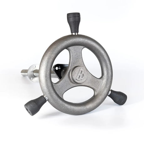 Benchcrafted Glide Leg Vice in cast finish for efficient woodworking