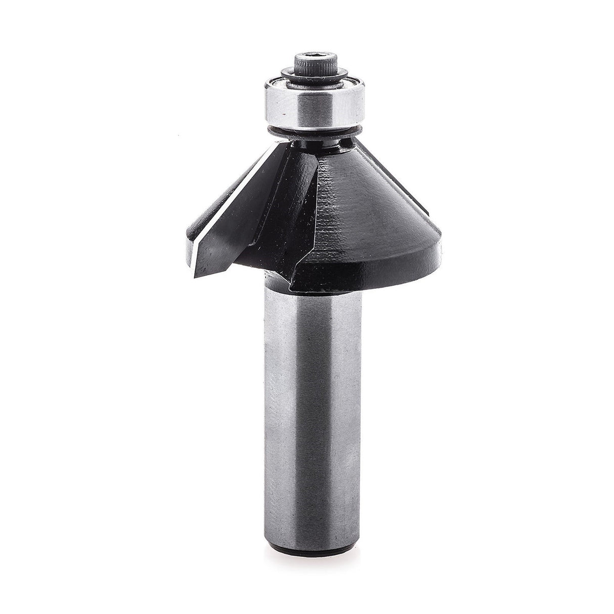 Torquata Chamfer Moulding Router Bits 45 Degrees 1/2in Shank in action, creating precise chamfer edges