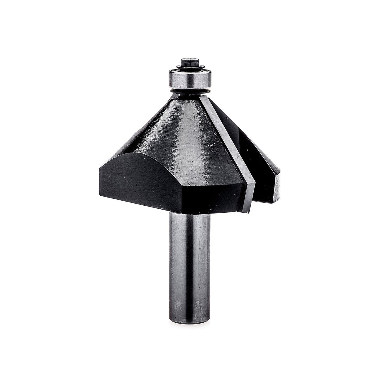 Torquata Chamfer Moulding Router Bit at 45-degree angle on 1/2in Shank