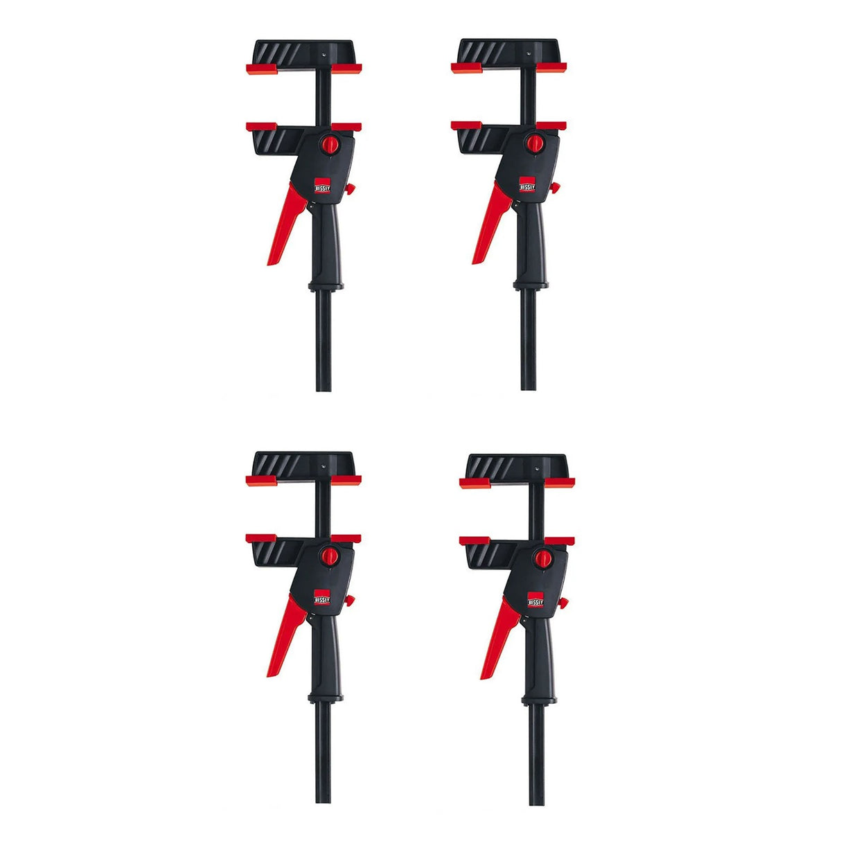 Bessey DuoKlamp set of 4 woodworking tools in 300mm and 600mm sizes