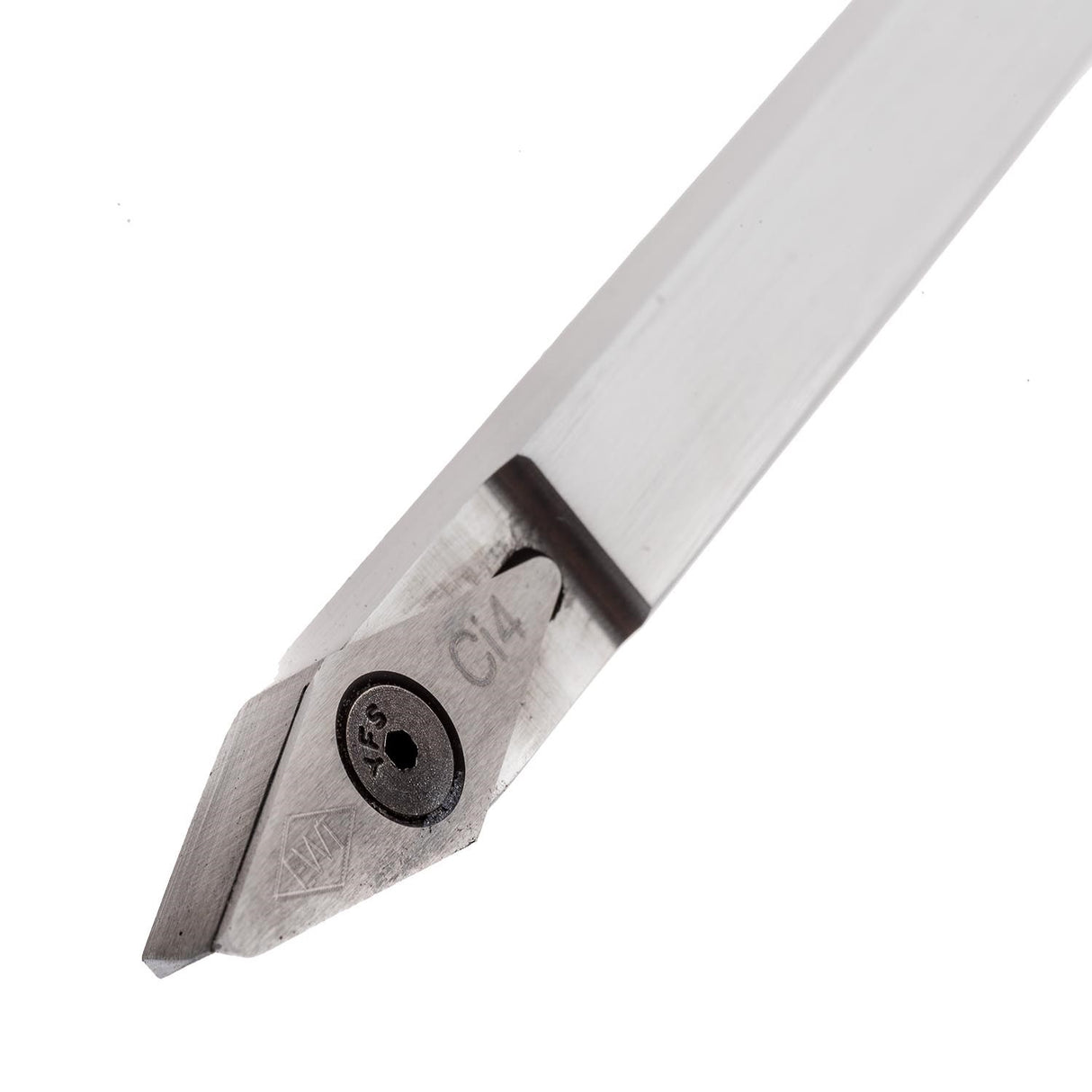 Easy Wood Tools Midi Detailer carbide tipped woodturning tool in action on lathe