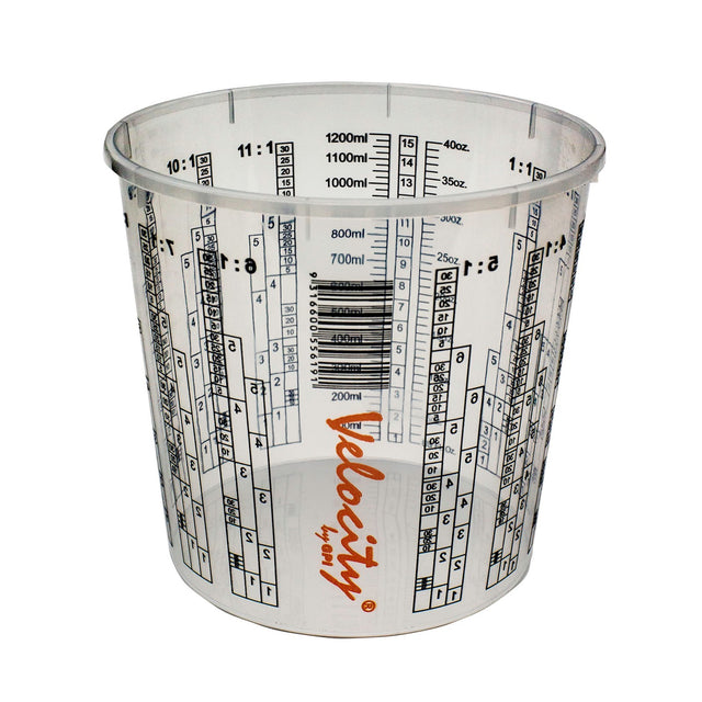 High-quality 1300mL West System Epoxy Resin mixing cups bundle of 25 on display