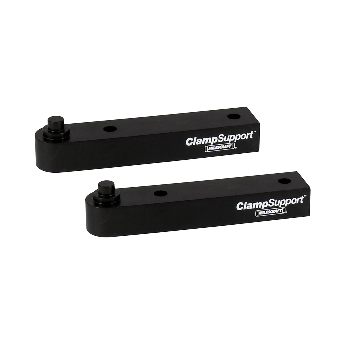 Milescraft 8in Clamp Square and Track Clamps in use on woodworking project