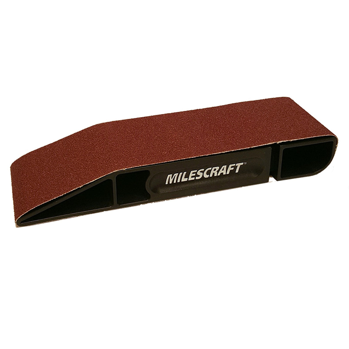 Milescraft SandDevil 3.0 Hand Sander & Belt Set showcasing its multi-surface design for versatile sanding applications