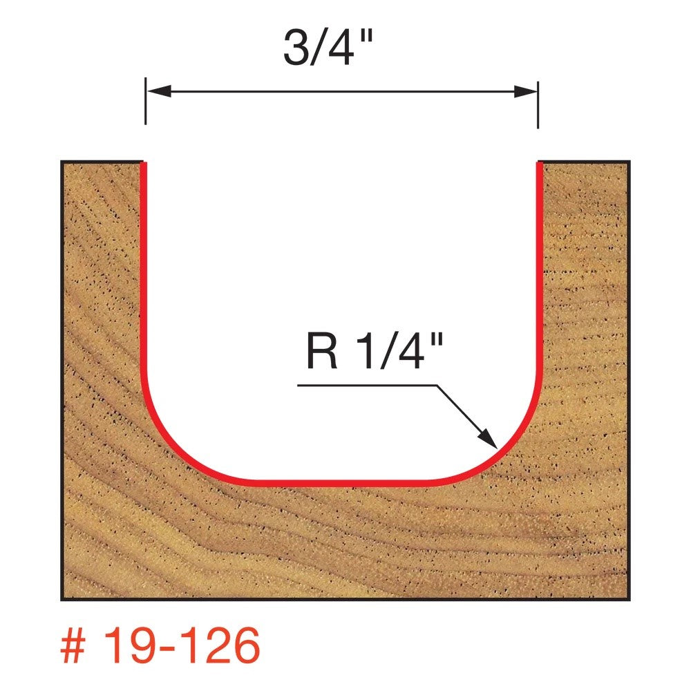 Freud Dish Carving Router Bit 3/4in Diameter 1/2in Shank in use, creating intricate designs on wood surface