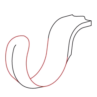 Narex PROFI Spoon Carving Knife Standard Radius Double Edged - Handcrafted high-quality woodworking tool for carving spoons and hollow objects