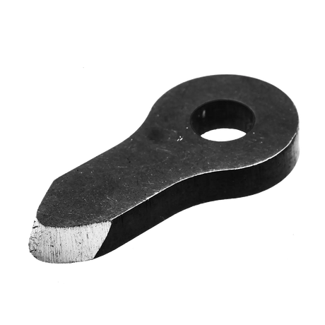 Crown Revolution System Flat Key Cutter Tip, cryogenically treated for durability, angled view