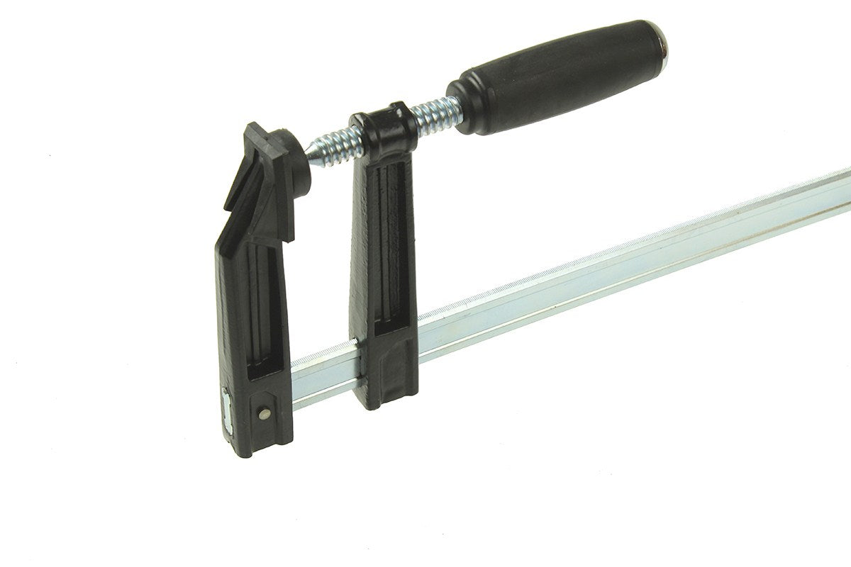 Torquata Quick Action F Clamp 120mm Jaw 400mm Capacity in use on woodworking project