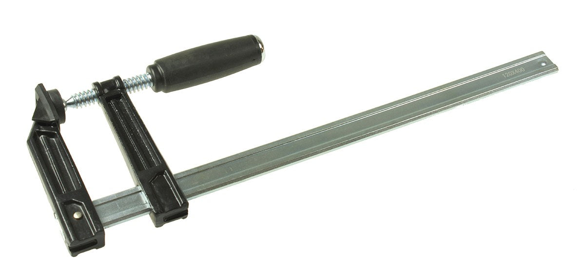 Torquata Set of 4 Quick Action F Clamps in use on woodworking project