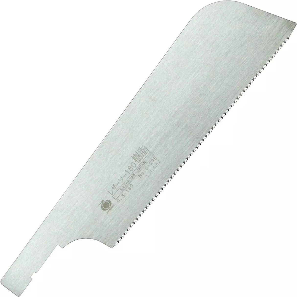 Razorsaw Replacement Blade for RS-295 Miniature Dozuki Japanese Saw 180mm, featuring tooth configuration for smooth cross and end-grain cutting