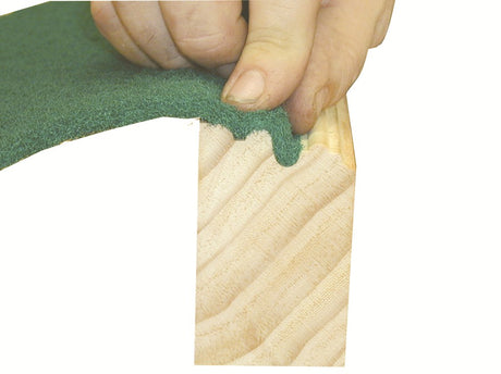 3M Scotch-Brite Pad Maroon Fine Grit Abrasive Pad for woodworking, ideal for achieving a smooth finish without altering workpiece dimensions