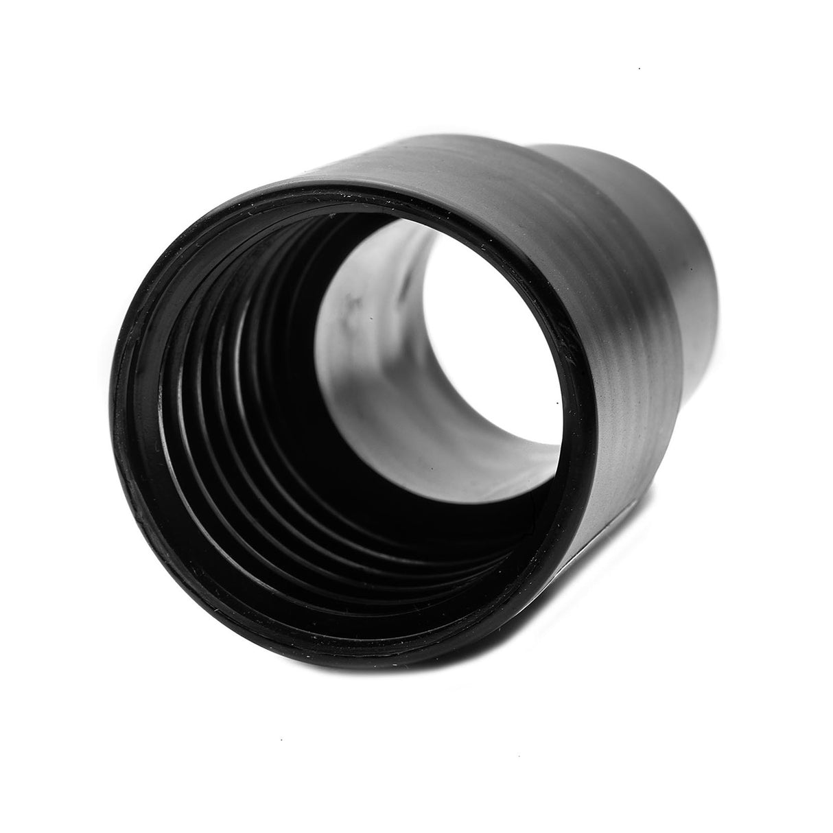 Sherwood 32mm rubberised hose connector for dust extraction, connecting two different sized lines of extraction hose