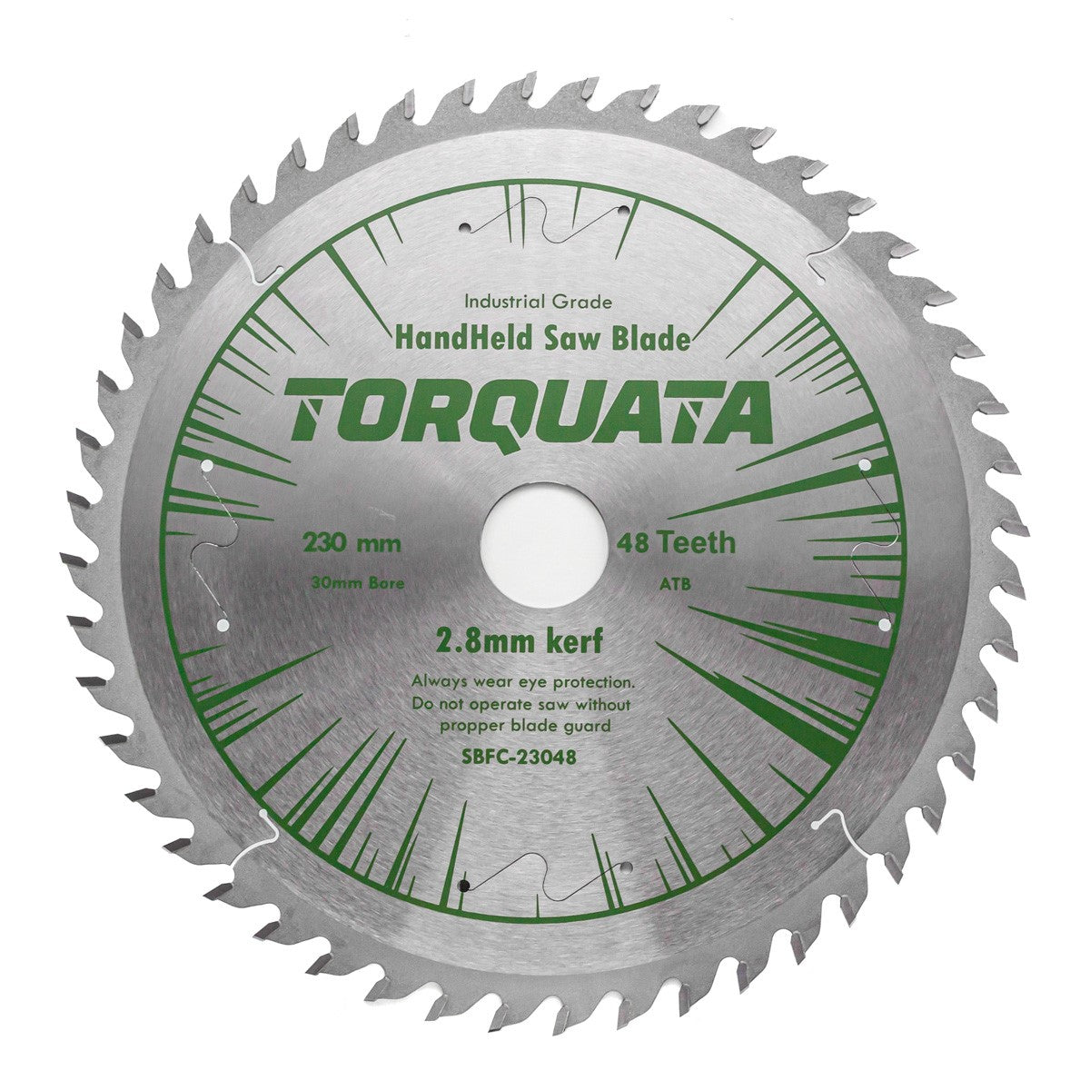 Torquata 230mm fine crosscut circular saw blade for wood, MDF, and composites