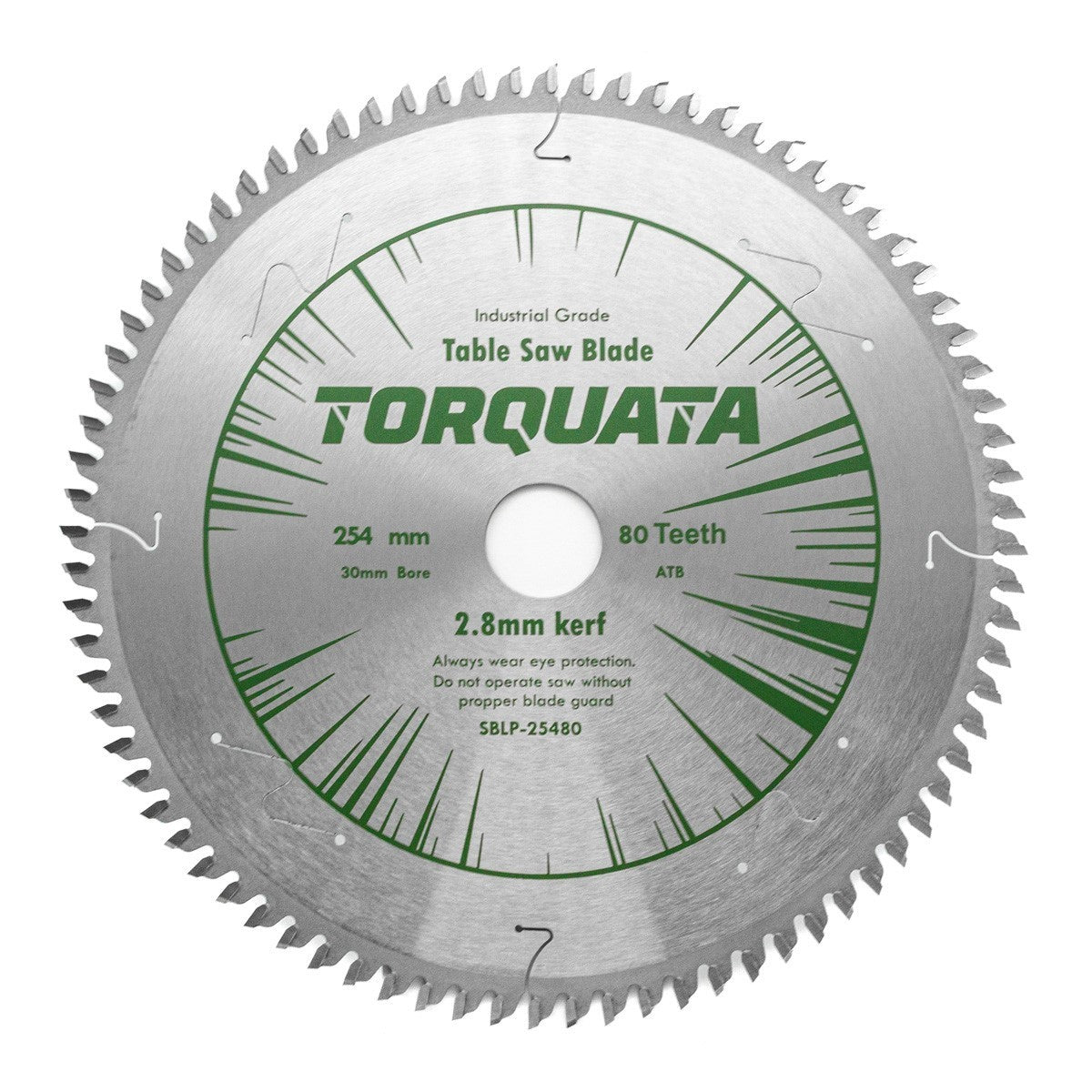 Torquata 254mm Diameter 30mm Bore Laminates Circular Saw Blade in use on cordless circular power saw