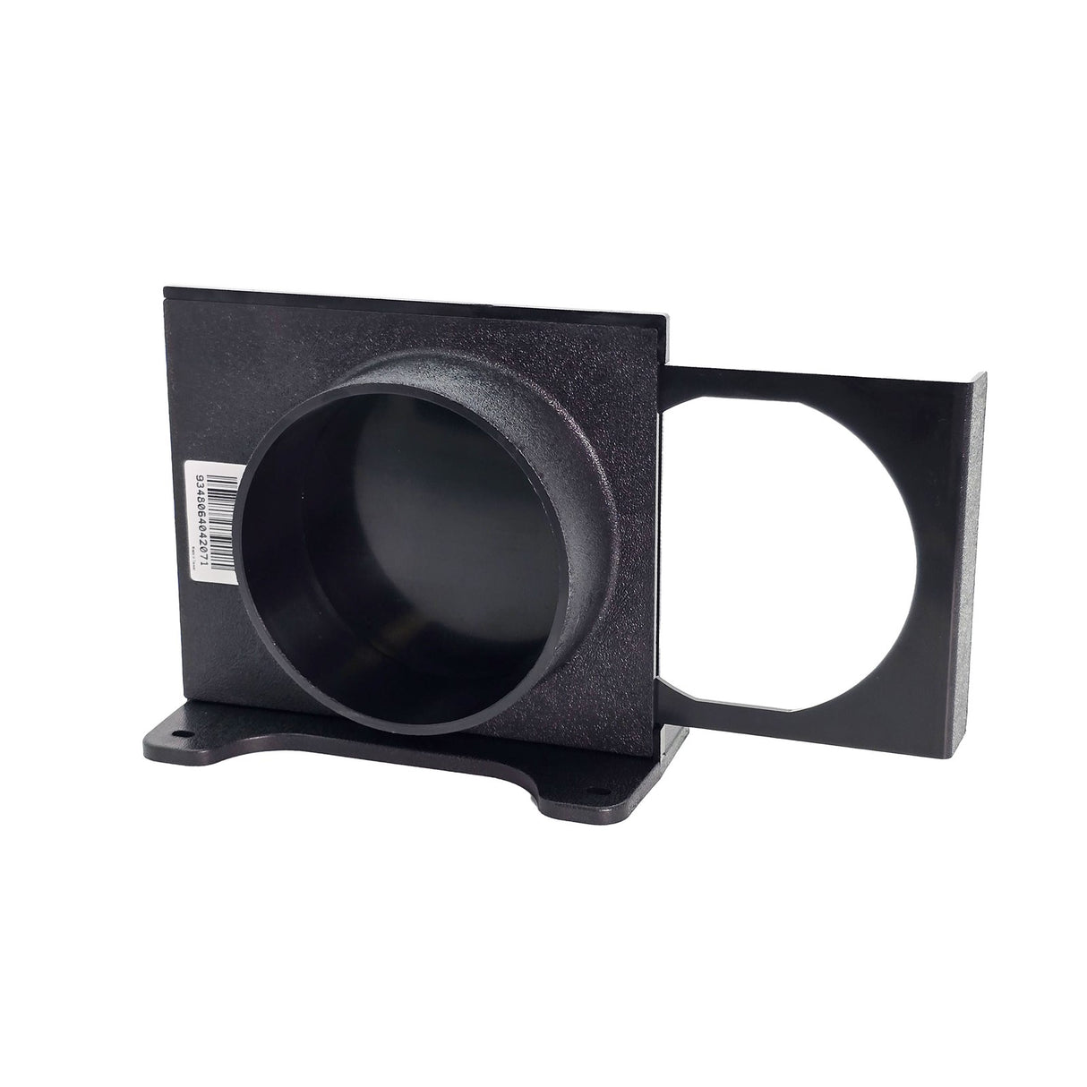 Sherwood Wall Mounted Blast Gate Reducer 4in to 2 1/2in in Red, angled view