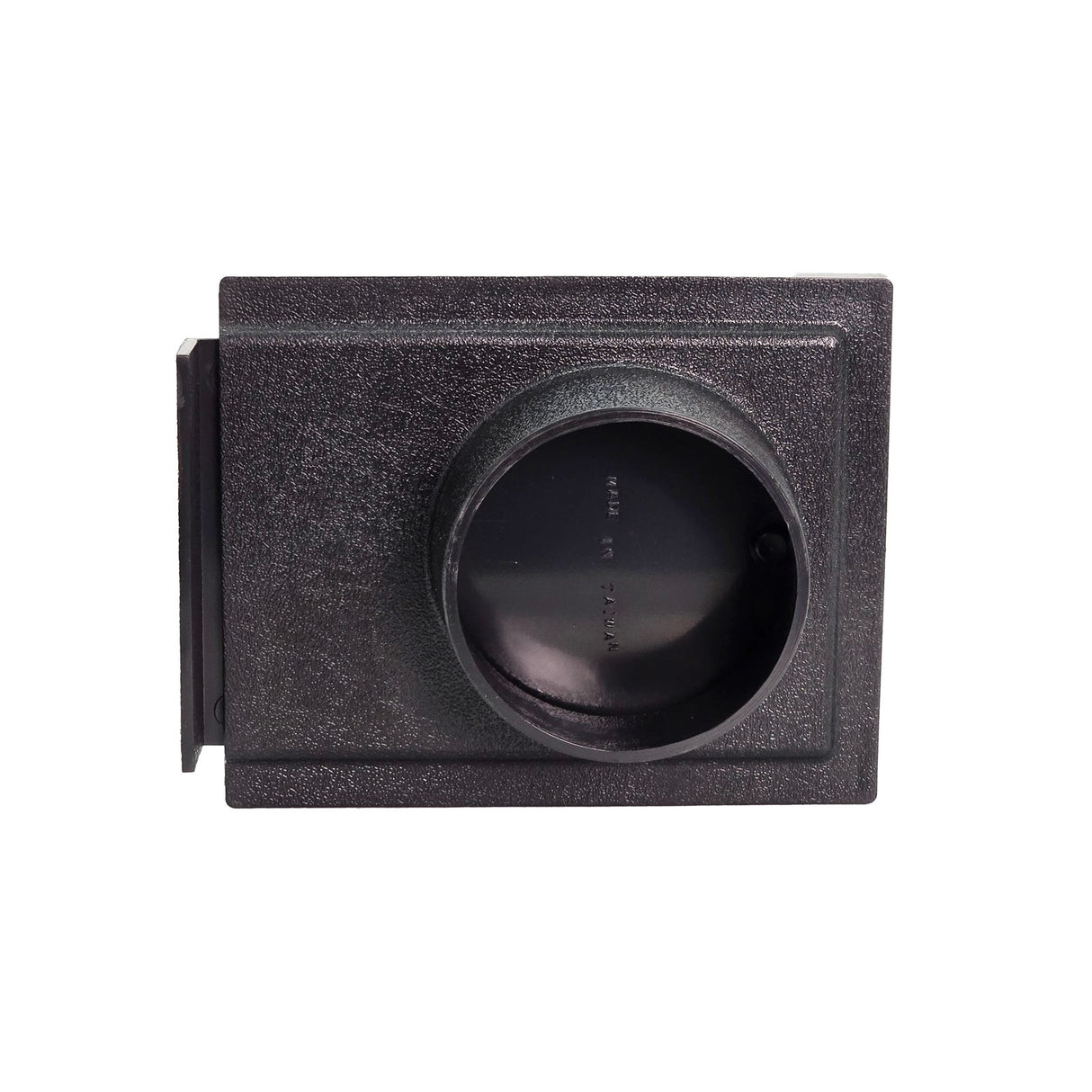 Sherwood 3in Blast Gate Connector for Dust Hose, angled view showing connector attachment